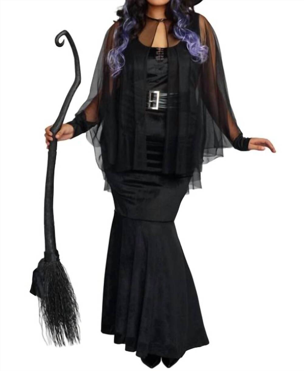 NEW DREAMGIRL bewitching beauty costume dress - plus in black